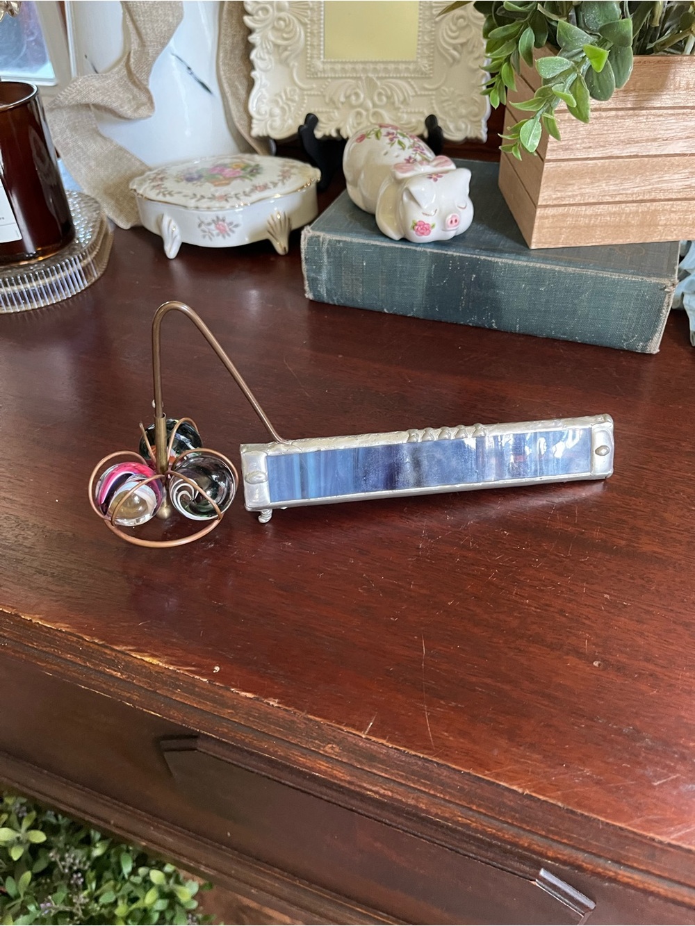 Handcrafted Stained Glass kaleidoscope READ